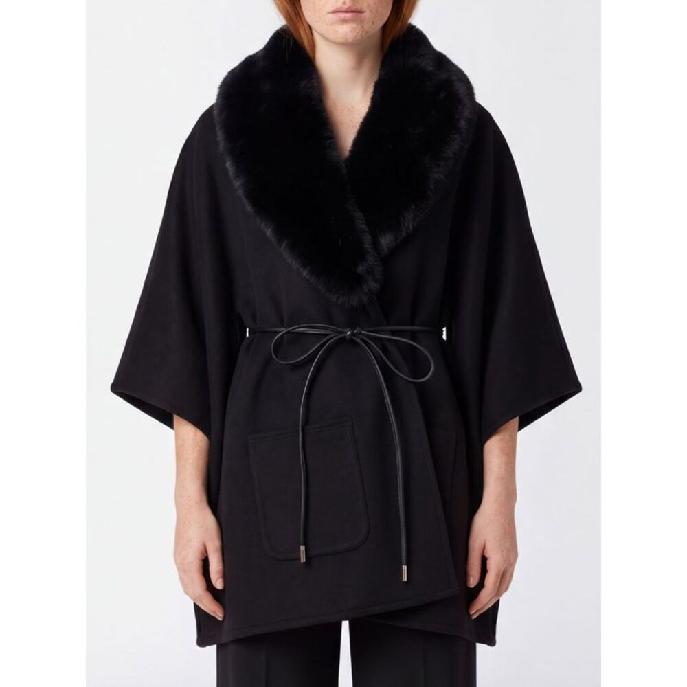 Liu Jo Women Knee-Length Robe Coat Liu Jo With Faux Fur Collar